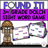 3rd Grade Sight Word Game | Dolch Words | Found It!