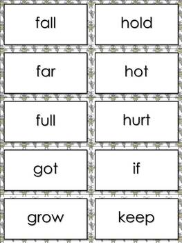 3rd Grade Sight Words Vocabulary - 41 High Frequency Word Cards - King