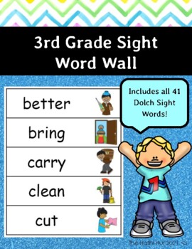 Preview of 3rd Grade Sight Word Wall