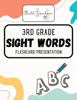 Preview of 3rd Grade Sight Words Flash Cards