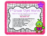 3rd Grade Sight Words for Rapid Naming Fluency and Assessments