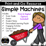 Simple Machines Unit | Print & Digital | Personalized Learning