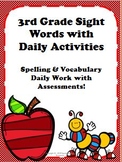 3rd Grade Sight Word Packet with Activities