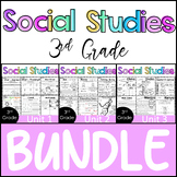 3rd Grade - Social Studies BUNDLE - Whole Year Worksheets