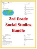 3rd Grade Social Studies Bundle All Tests and Quizzes!
