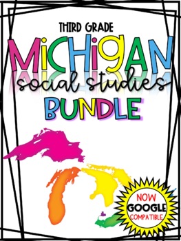 Preview of 3rd Grade Social Studies Curriculum Michigan YEAR LONG Units