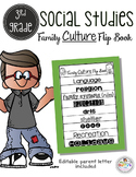 3rd Grade Social Studies Family Culture Flip Book