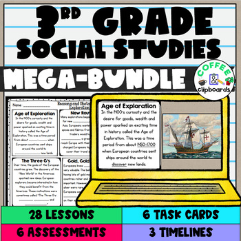 Preview of 3rd Grade Social Studies Mega Bundle