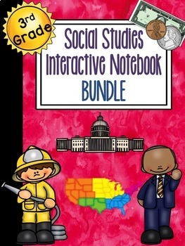 Preview of 3rd Grade Social Studies Interactive Notebook BUNDLE