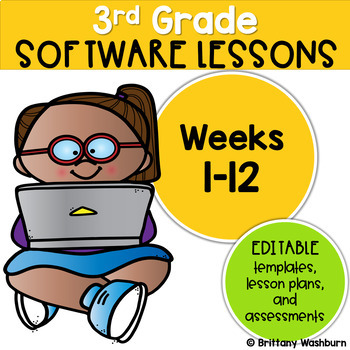Preview of 3rd Grade Technology Lessons Weeks 1-12