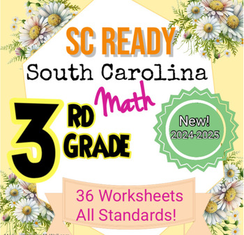 Preview of 3rd Grade South Carolina SC Ready Math Practice, NEW STANDARDS FOR 2024!