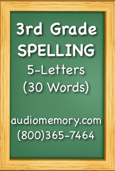 Preview of 3rd Grade Spelling (30 Words) 5-Letter Words