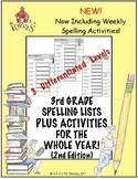 3rd Grade Spelling Lists PLUS Activities for the Whole Yea