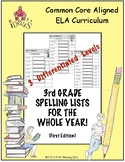 3rd Grade Spelling Lists for the Whole Year!  1st Edition-