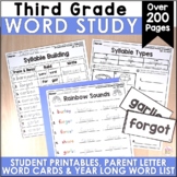 3rd Grade Word Study Printables, Word Cards & MORE - edita