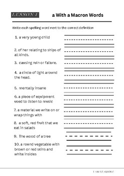 3rd Grade Spelling Workbook by I Am Learning Academy | TPT