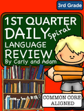 3rd Grade Daily Language Review: 1st Quarter, Weeks 1-9