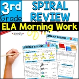 3rd Grade ELA Spiral Review Morning Work Third Grade ELA Practice