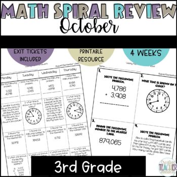 spiral review math 3rd grade