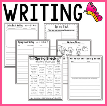 3rd Grade Spring Break Homework Packet by Learning at the Literacy Lab