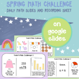 3rd Grade Spring Math Challenge Review Slides