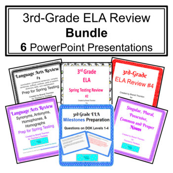 Preview of 3rd-Grade Spring Testing Bundle
