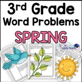 Spring Word Problems Math Practice 3rd Grade Common Core