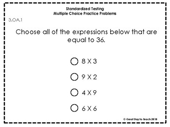 3rd Grade Standardized Testing Practice by Great Day to Teach  TpT