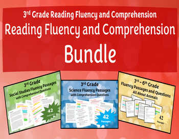 Preview of 3rd Grade Standards Based Reading Fluency with Comprehension Questions