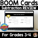 3rd Grade Subtraction Exit Tickets BOOM Cards
