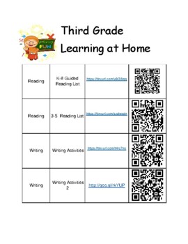 Preview of 3rd Grade Summer Learning Activities