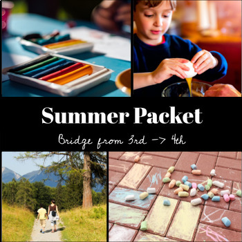 Preview of 3rd Grade Summer Packet - 30 Family-Friendly Activities!