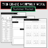 3rd Grade Summer Packet: All Subjects {Morning Work, Extra