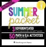 3rd Grade Summer Packet (Differentiated)
