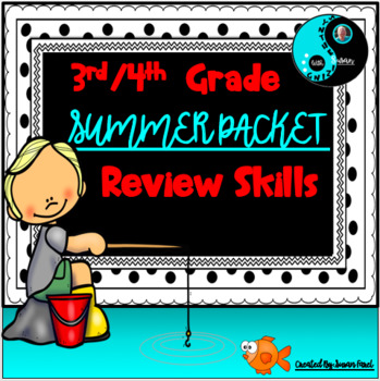 Preview of DISTANCE LEARNING 3rd Grade Summer Packet - Math and E.L.A. Review Skills