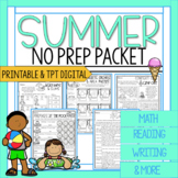 3rd Grade Summer Packet | Math and Reading Summer Worksheets | Summer Break