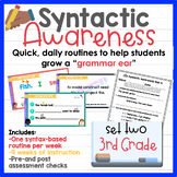 3rd Grade Syntactic Awareness Routines Set 2