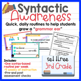 3rd Grade Syntactic Awareness Routines Set 3