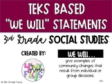 3rd Grade TEKS Based We Will Statements- BUNDLE (Math, ELA
