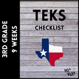3rd Grade TEKS Checklist (9 Weeks Checks)