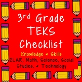 3rd Grade TEKS Checklist
