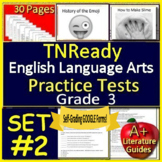 3rd Grade TNReady Test Prep SELF-GRADING Tennessee State ELA TCAP #2 - TN Ready