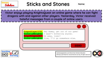 Preview of 3rd Grade ELA Technology Activities - Lesson 24: Hateful Comments Online