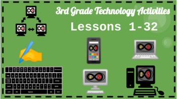 Preview of 3rd Grade ELA Technology Activities - PowerPoint Slides (Lessons 1-32)