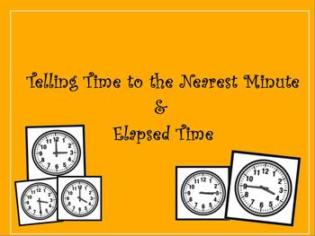Preview of 3rd Grade Telling Time & Elapsed Time Promethean / ClassFlow CCSS 3.MD.1