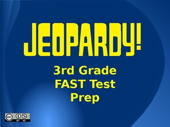 Preview of 3rd Grade Test Prep Jeopardy (FL FAST Aligned)