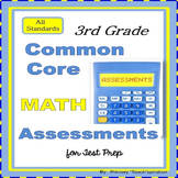 3rd Grade Test Prep Math Assessments for Common Core {All 