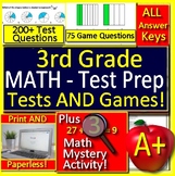 3rd Grade Test Prep Math GOOGLE DOCS, Mystery Games, Printables, Games