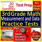 3rd Grade Math Measurement and Data Test Prep Math Mystery