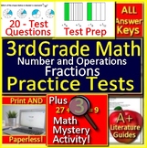 3rd Grade Math Number + Operations - Fractions Test Prep M